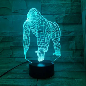 Gorilla  3D USB LED Lamp