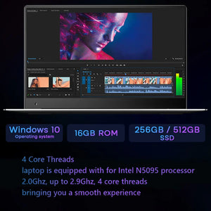 16GB RAM 15.6 inch Gaming Laptop, 2TB Windows11 NotebooK SSD Laptop Computer with BT fingerprint backlight 5G-WiFi